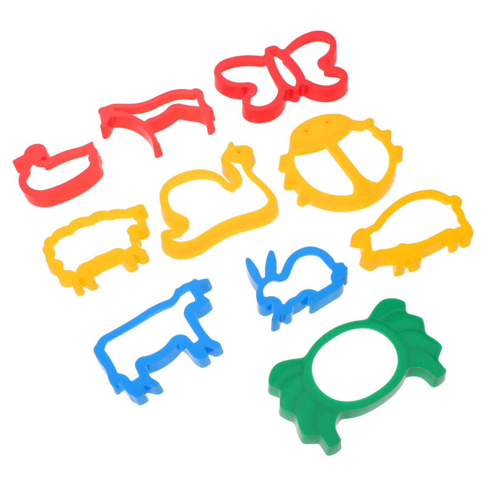 10 szt. Formy do modelowania z gliny dla dzieci, wykrawacze do owoców i zwierząt, zestaw do samodzielnego tworzenia, akcesoria do zabawy i nauki rękodzieła.