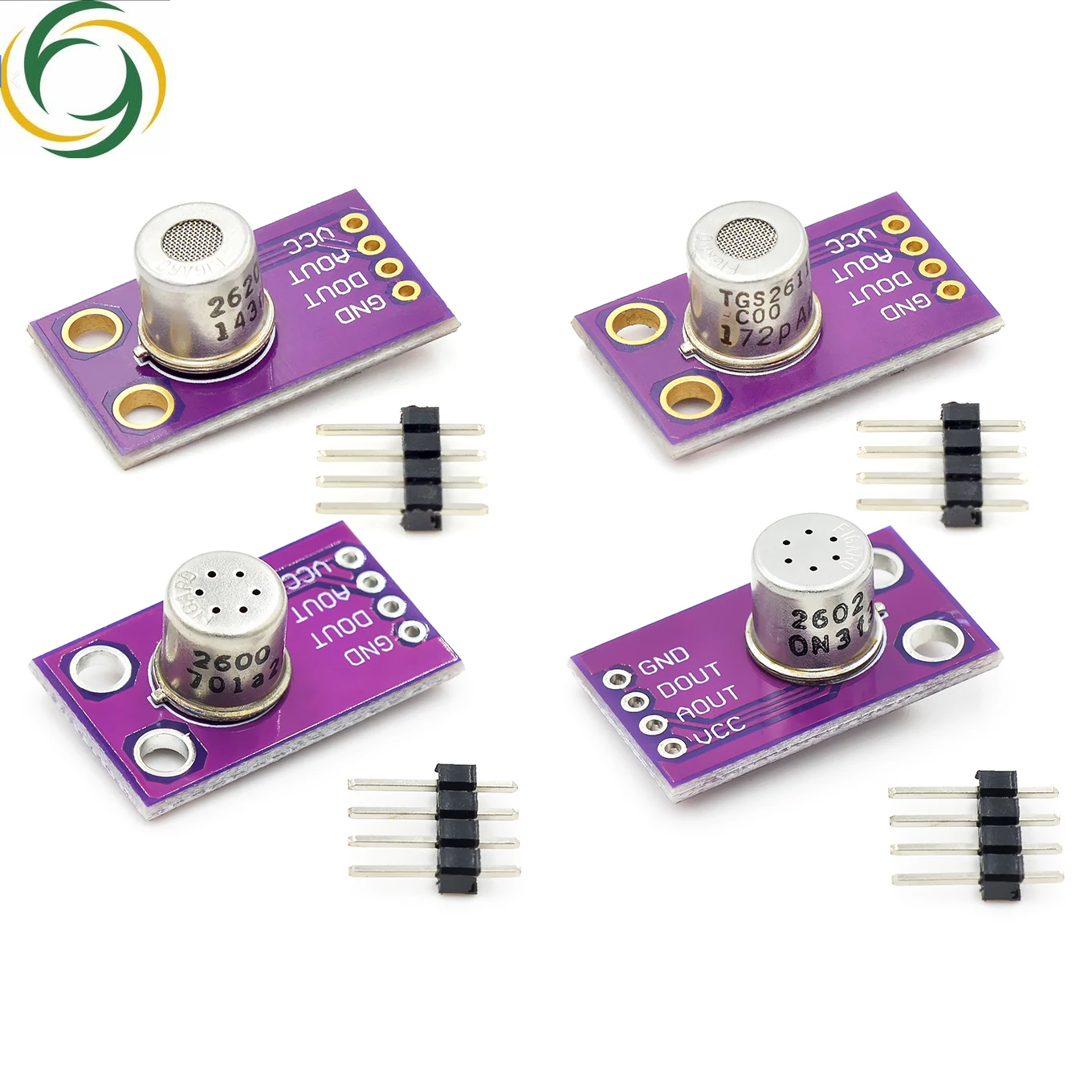 Álcool Módulo Qualidade do Ar, Lâmpada, Black, Smoke, Quality, TGS2600, TGS2602