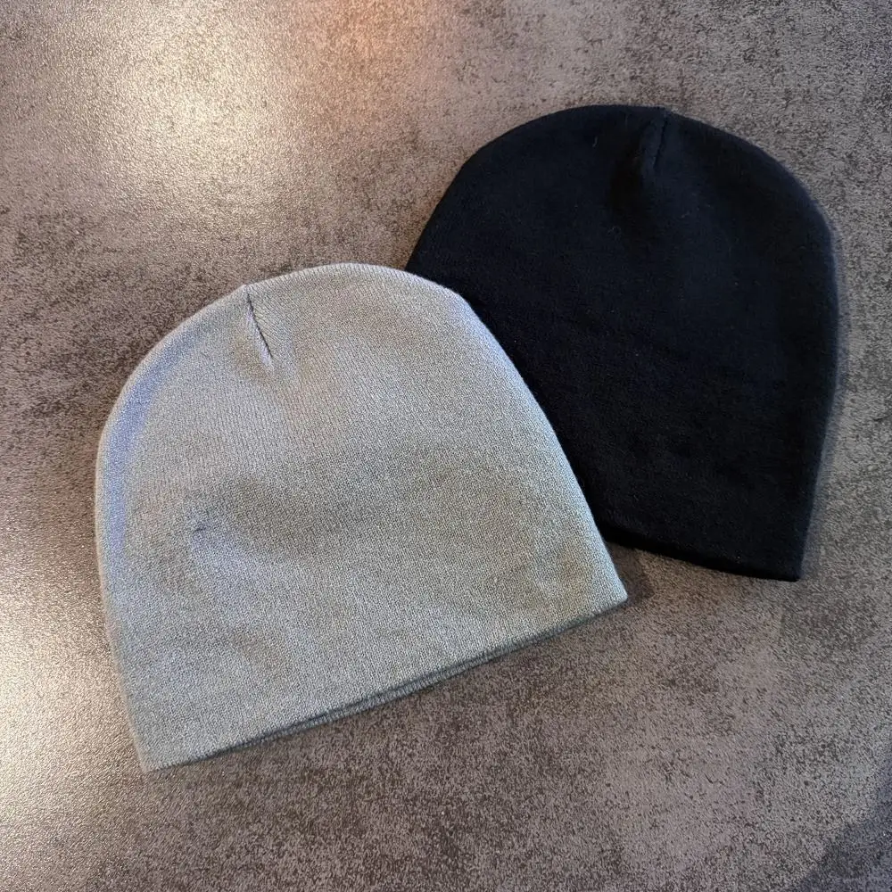 Printed Pattern Printed Pin Beanie High Elasticity Winter Warmth Ghost Mask Cap Acrylic Yarn Flat Design Demon Face Hat