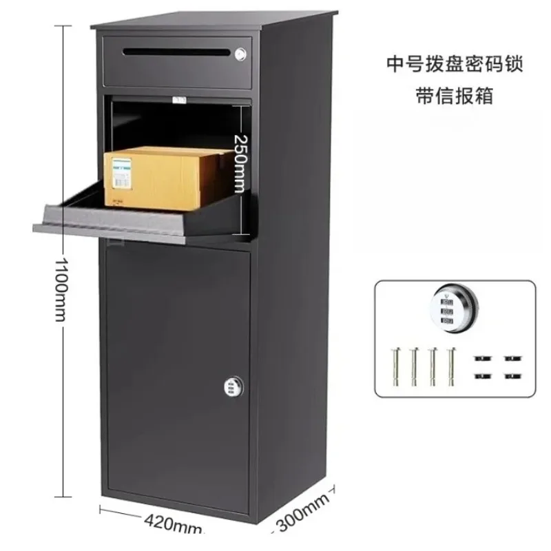 【Best-selling】Letter Box Post Office Mailboxes Weatherproof-Parcel-Drop-Box For Residential