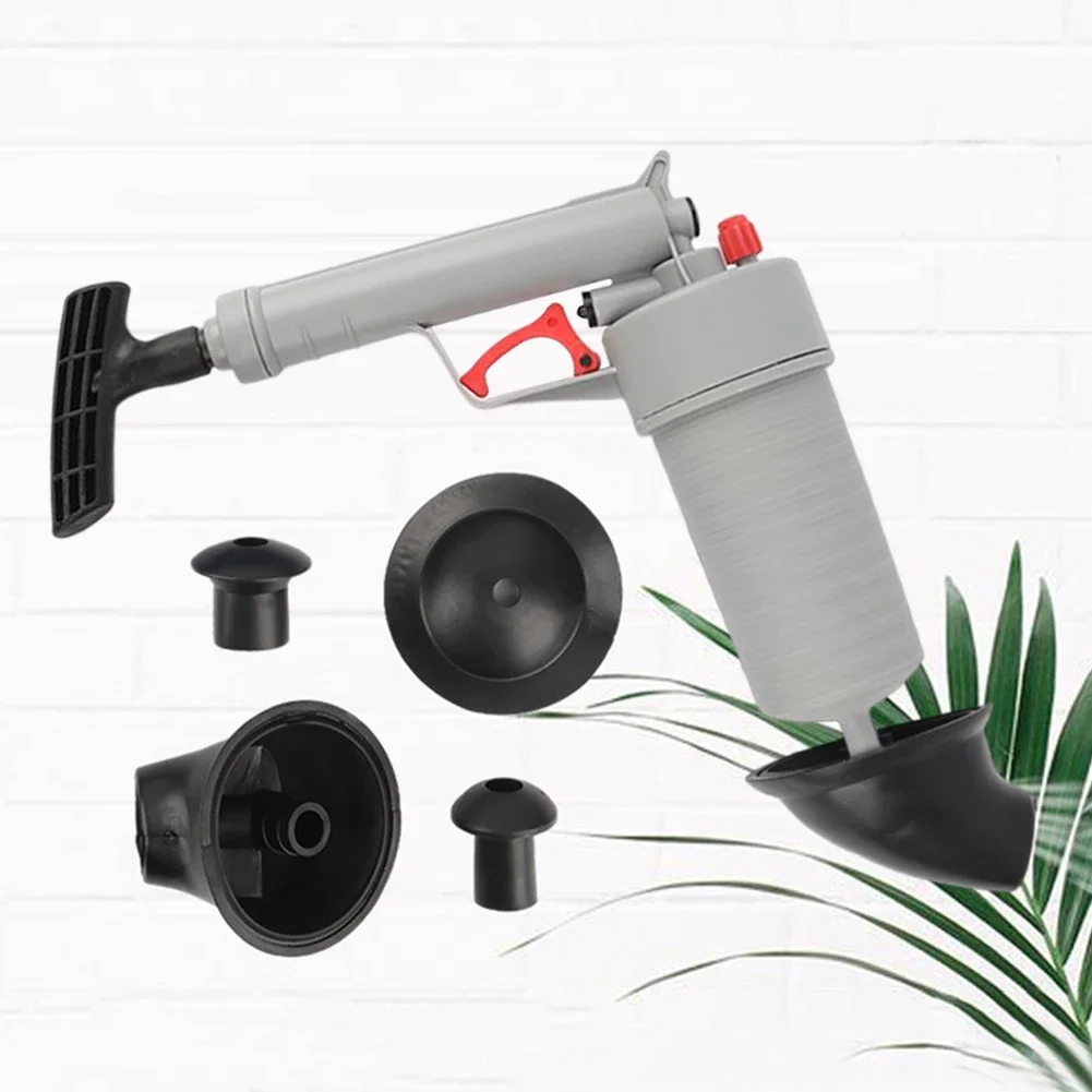 Air Power Drain Blaster Gun High-pressure Manual Sink Plunger Opener Bathroom Toilets Closestool Pipe Dredging Clean Pump Tools