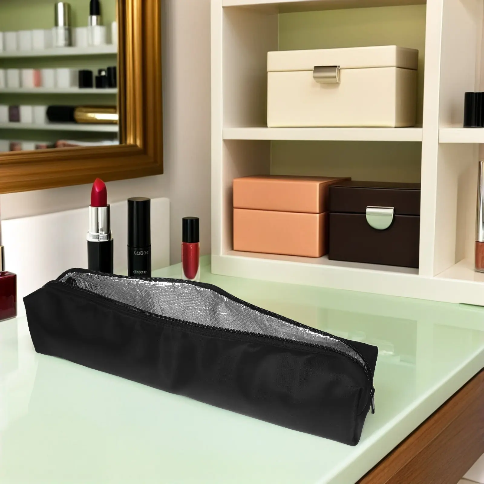 Heat Resistant Portable Hair Tools Organizer Bag Curling Iron Flat Iron Storage Pouch Travel Hair Straighteners Organizer Case
