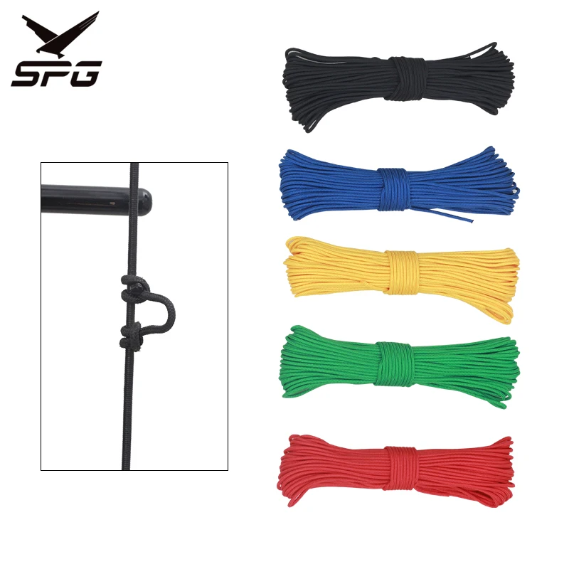 18 M D-Loop Rope Bow String Release Nock Durable Loop Buckle Bowstring Serving Thread Nocking Archery