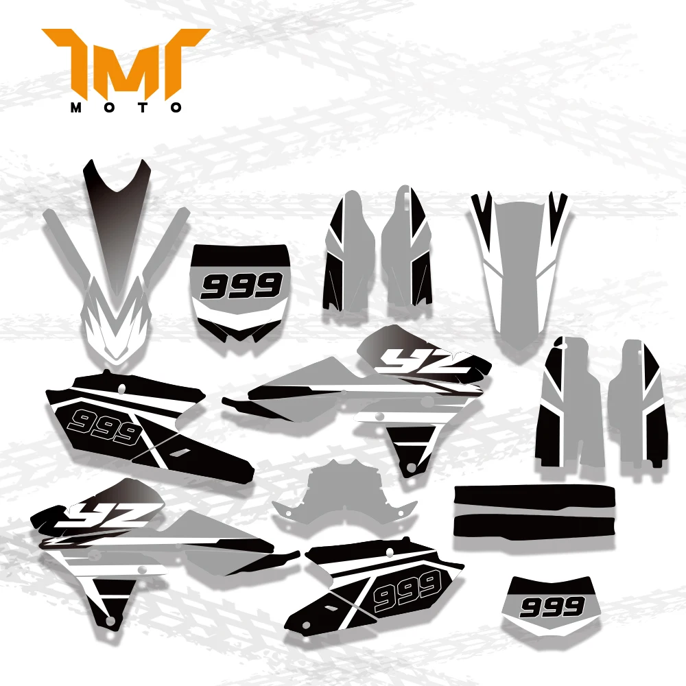 TMT Customized Team Graphics Backgrounds Decals  Custom Stickers For YAMAHA 14-18 YZ250F 15-19 YZ250FX WRF250 14-17 YZ450F