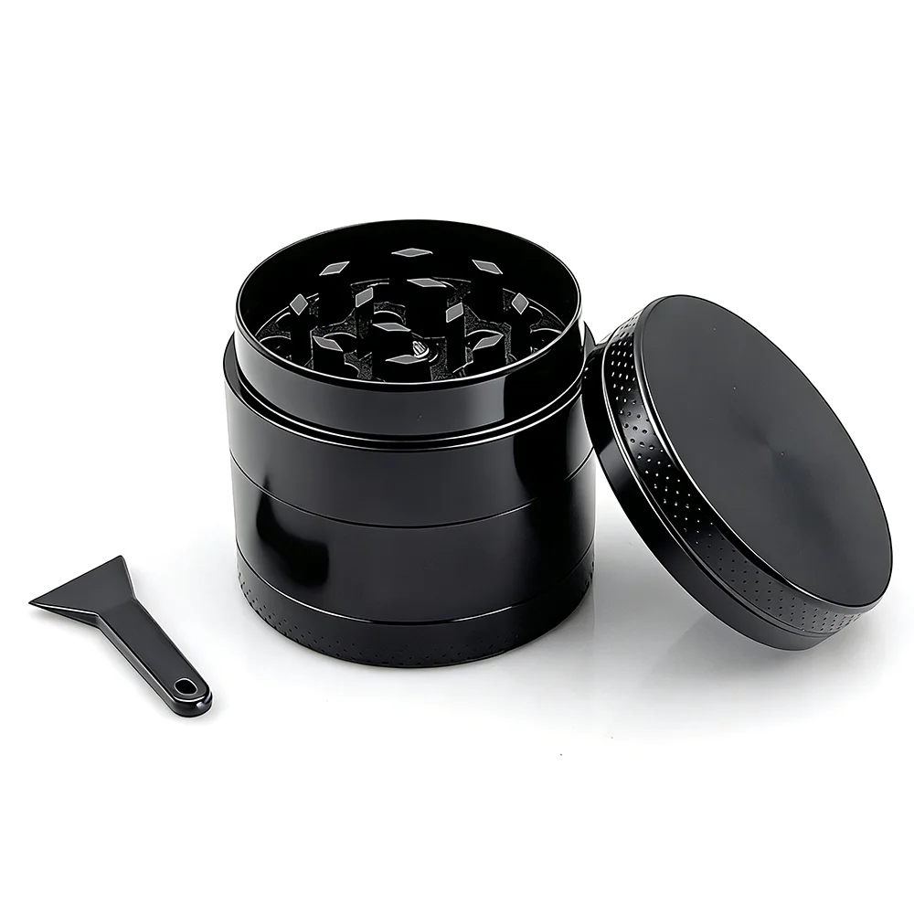 

Handle Metal Grinder with 4 Parts 40mm Mini Zinc Alloy Spice Crushes Tobacco Grinder for Smoking Case Kitchen Tools