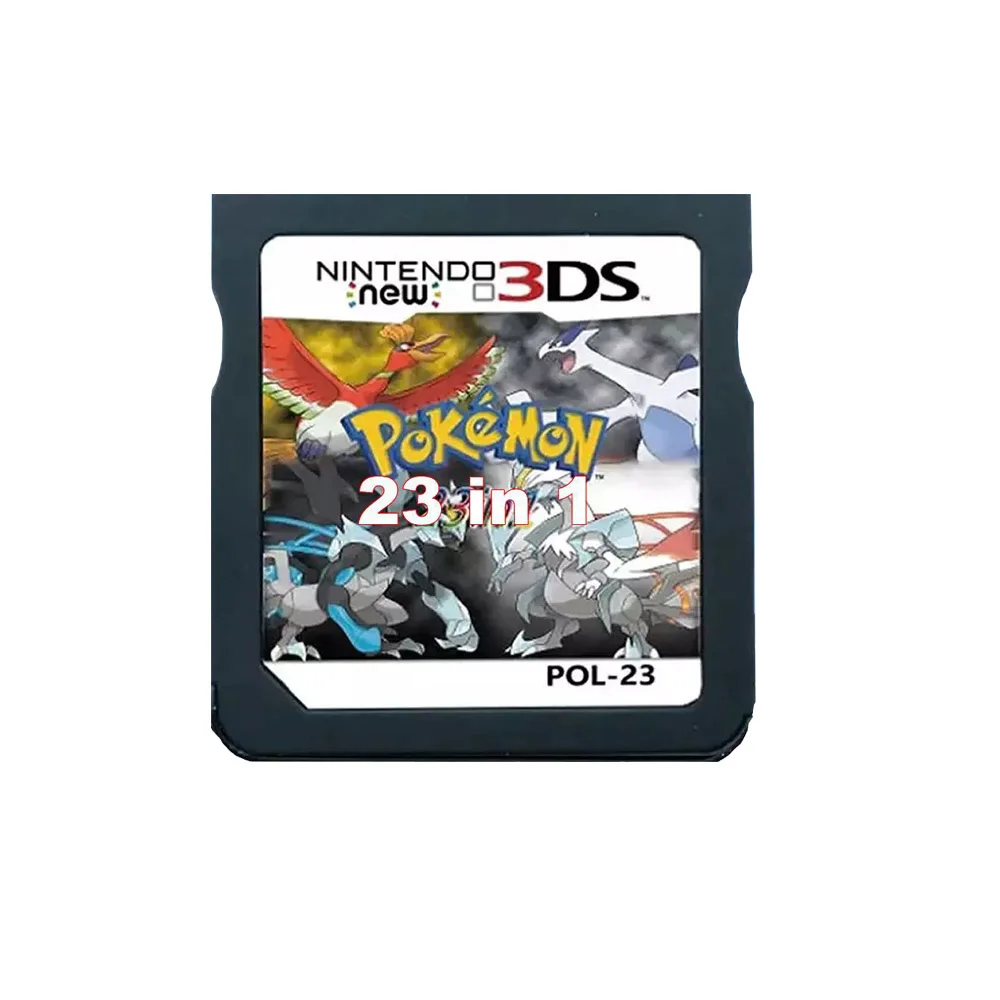 R4 DS Game 23 In 1 Pokemon Series Memory Card for NDS 3DS Video Game Console English Language US Version