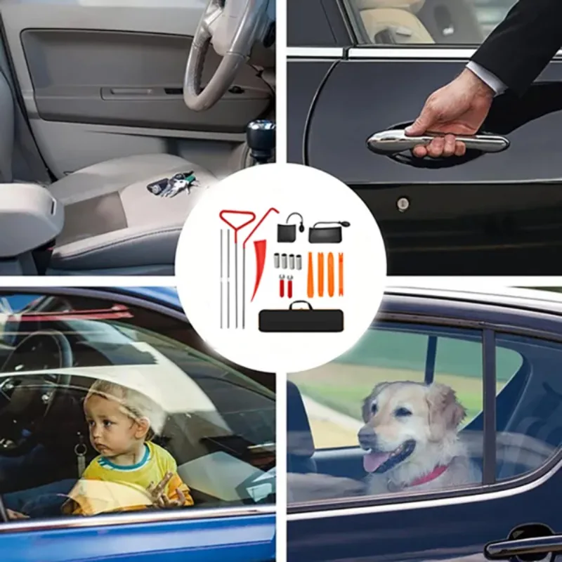 Tools Car Emergency Kit Window Wedge Air Wedge Bag Pump Long Distance Grabber Automatic Trim Removal Tools
