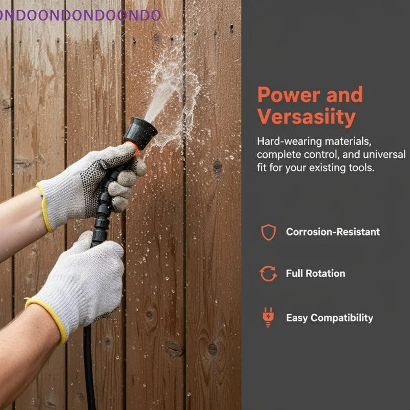

1Pcs Garden Sprayer High Pressure Irrigation Nozzle Adjustable Water Cleaning for Outdoor Car Wash Patio Lawn