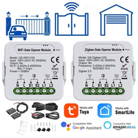 Tuya WiFi Zigbee Garage Door Opener Controller with Accessories Garage Door Switch Smart Life App Voice Control for Alexa Google