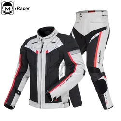 Four Season Winter Motorcycle Cycling Clothing Moto Durable Universal Split Pants Windproof Sports Outdoor Motocross Jacket Suit