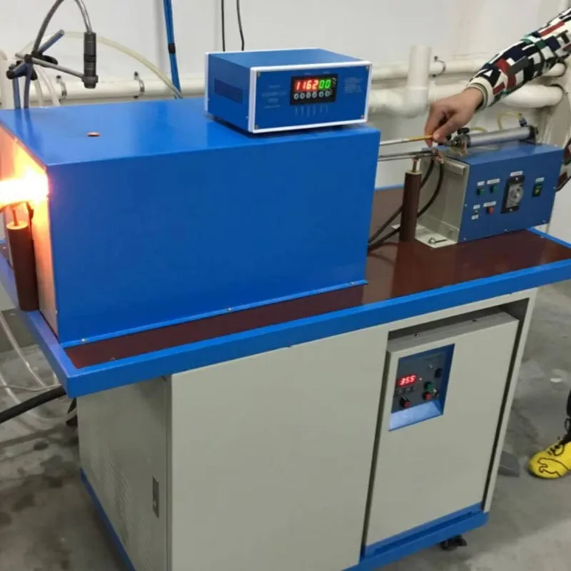 

Hitfar 70KW IGBT Medium Frequency Induction Heating Hot Forging Furnace With Automatic Rod Loading Device