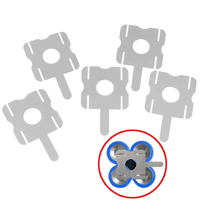 250 Uds 50/100/4S 18650 paquete de batería de litio reemplazo soldadura por puntos hoja de nickeL en forma de U para herramienta de soldadura de batería de ordenador