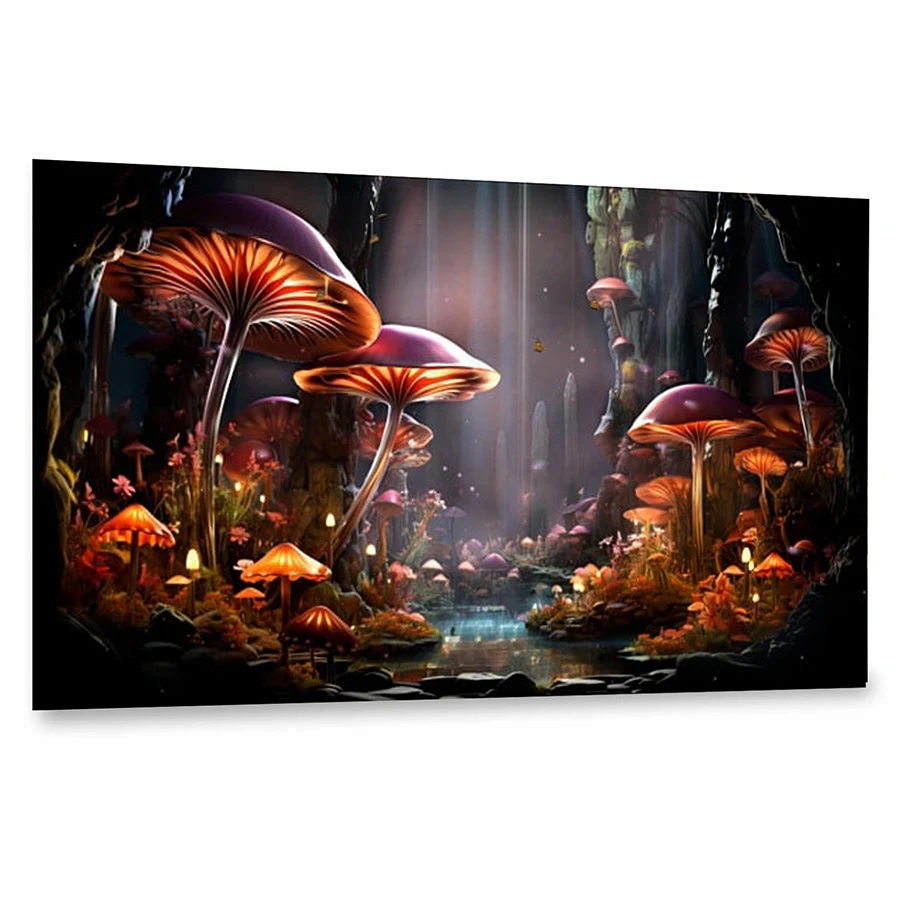 Diy Diamond Painting Large Forest Mushroom Scenery Mosaic Embroidery Fantasy Fairy Tale World Full Rhinestone Picture AA5120