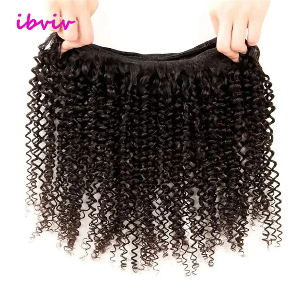 Бразильские кудрявые вьющиеся пучки человеческих волос Remy Kinky Curly Weave Пучки человеческих волос 8-40 дюймов Jerry Curl Наращивание волос 1/3 шт.