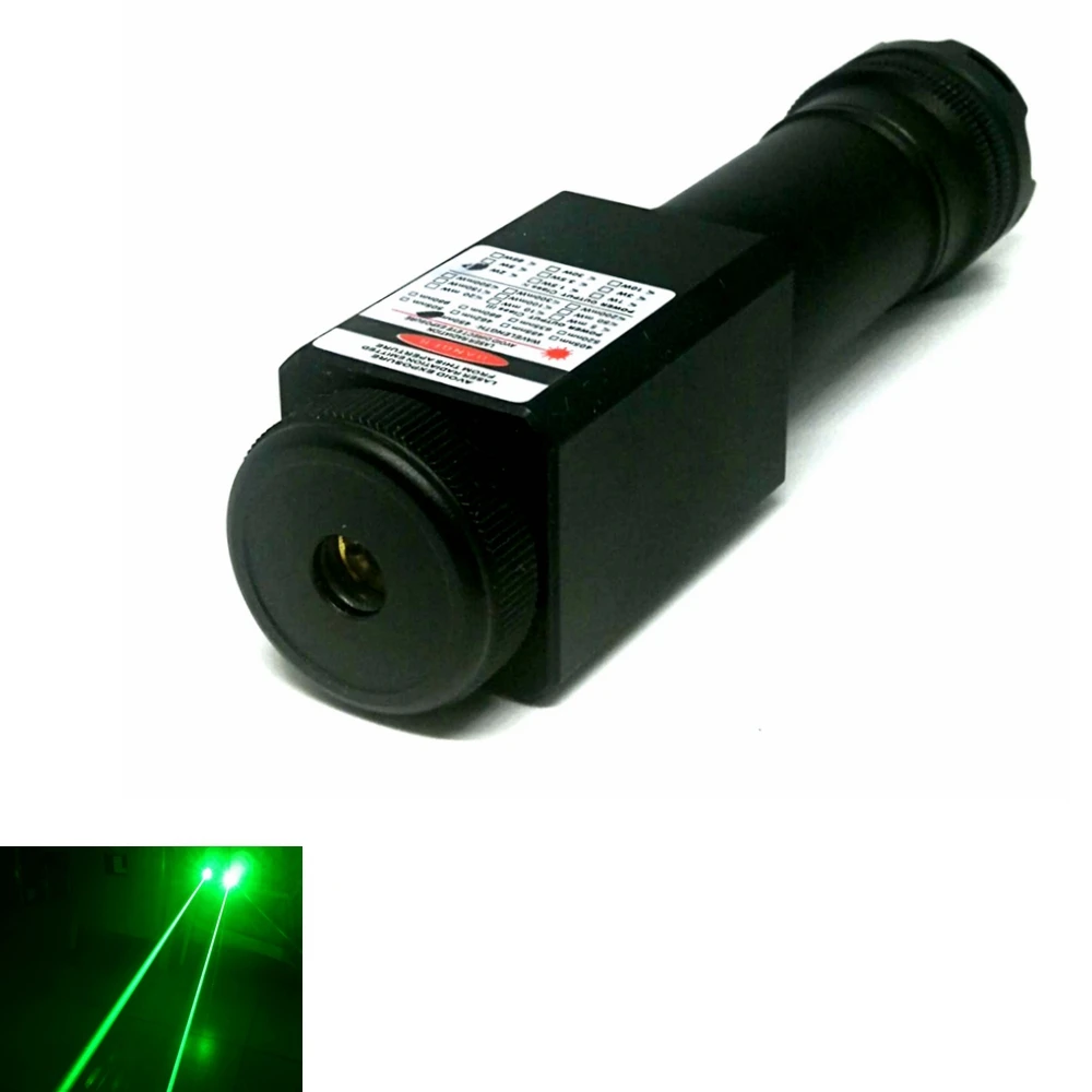 

Focusable 520nm 1mw Green Dot Waterproof Laser Pointer Flashlight /Torch 520T-1000