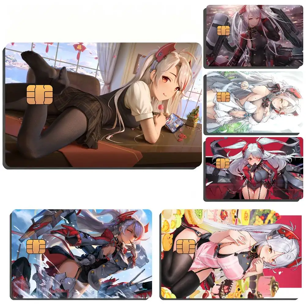 Azur Lane Prinz Eugen Film Skin Card Sticker For Bank Bus Metro Credit Debit Card Waterproof