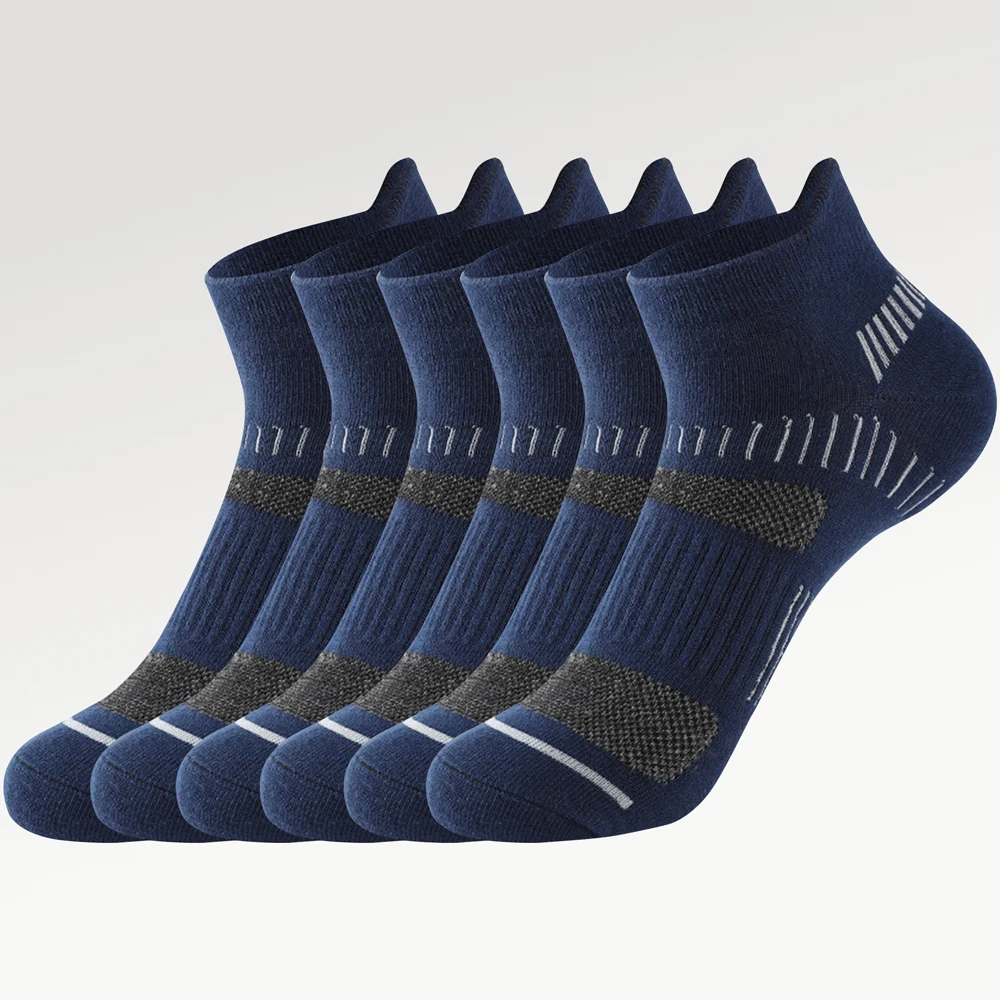 3 Paar atmungsaktive Herren socken kurze Knöchel elastische Sox dünne Sommer Mesh hochwertige Baumwolle Sport Sokken plus Größe EU39-46