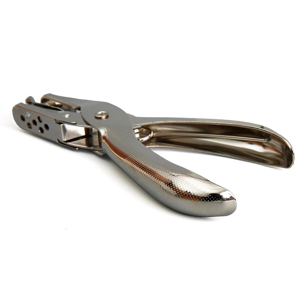 เครื่องมือมือ DIY สำหรับการ์ดกระดาษเงินเจาะรูกลมเดียวขนาด6มม. โลหะ