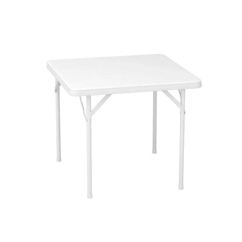Simple Foldable Square Dining Table, Portable Household Desk for Small Apartment Home Rental Use