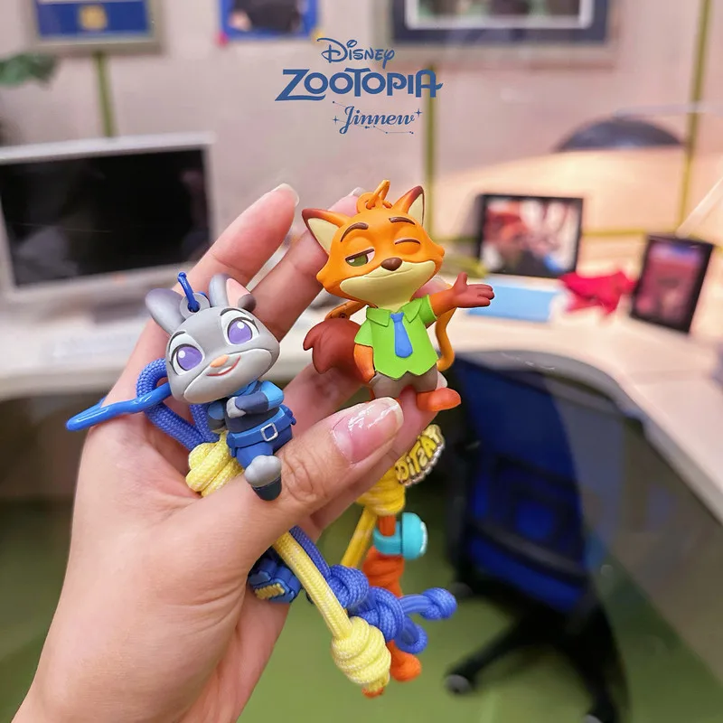 Zootopia 2 personnage de dessin animé moulage par Injection porte-clés 3d Design Premium accessoires sur le thème d'anime figurines de jouets à collectionner cadeau