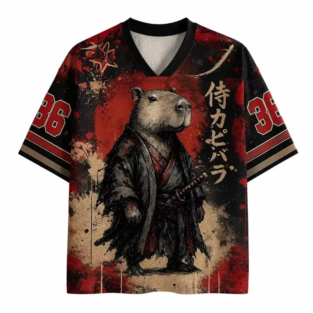 Summer Fashion and Fun Gothic Dolphin 3D Print Outdoor Leisure Fitness Sport Style Commemorative Men V-neck Parent-Child T-shirt