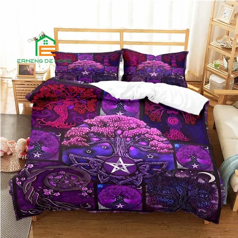 

Lifetree Worldtree Pattern Duvet Cover Set Bedding for Aldult Kids Bed Set Game Quilt Cover Comforter Cover Bedding Set