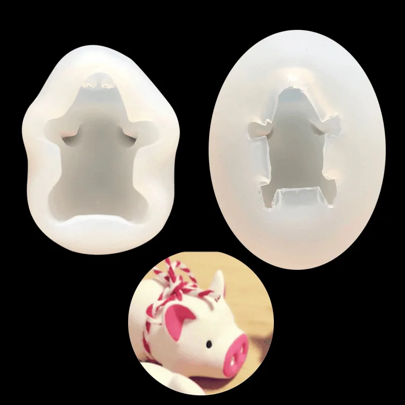 3D Silicone  Lucky Flying Pig Mousse Ice Cream Pudding Custard Mold Baking Silicon Mould 19-125