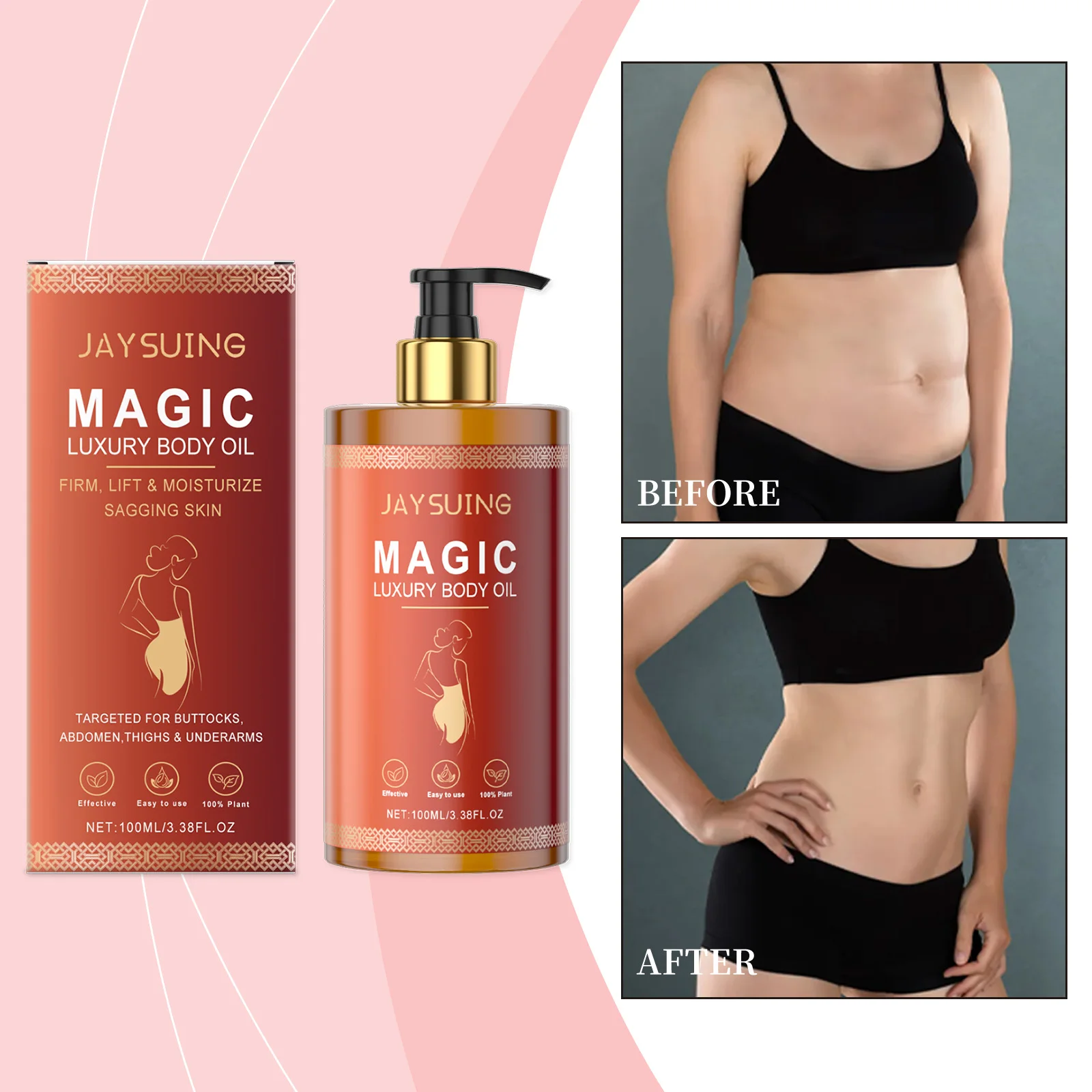 

Tightening Body Oil Lifting Firming Lighten Fine Lines Improve Sagging Skin Dullness Brightening Moisturizing Nourish Skin Care