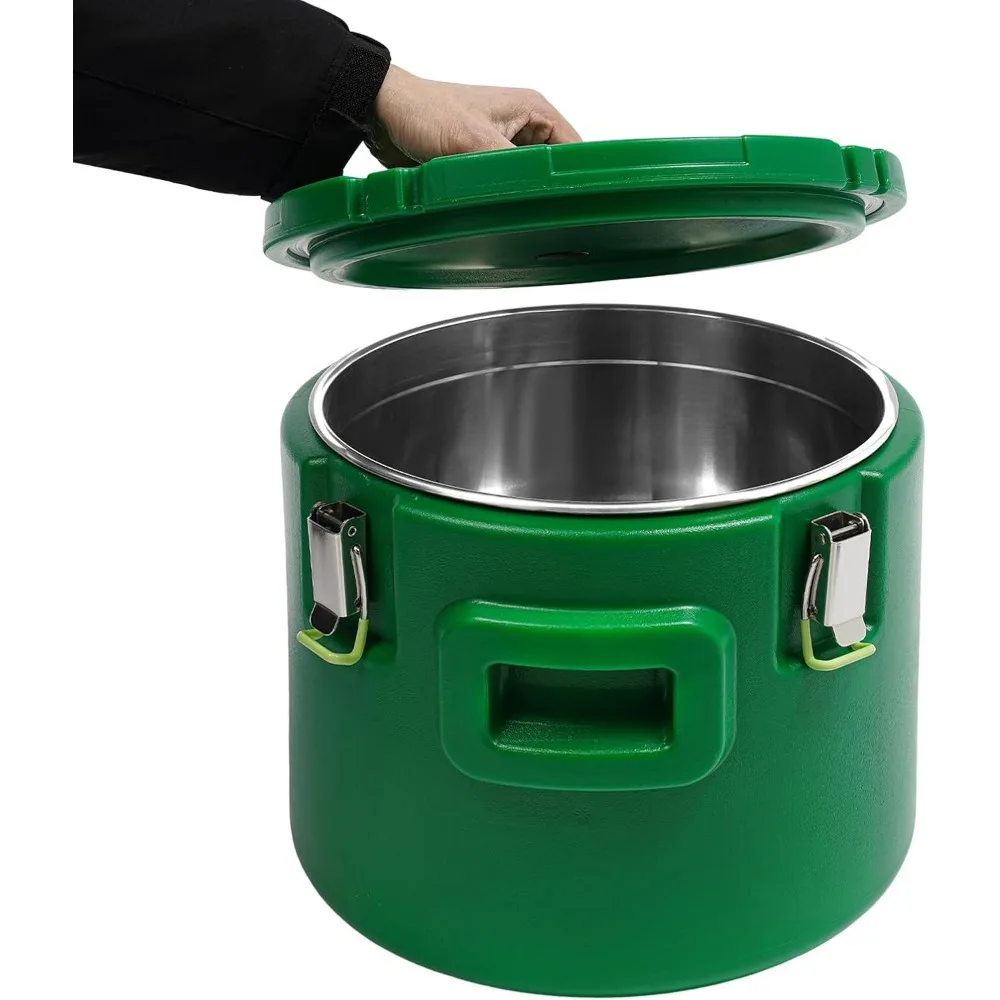 Contenitori per alimenti isolati portatili per galli - Scaldavivande di qualità commerciale, Isolamento per scatole fredde e calde, Ideale per zuppe e piatti