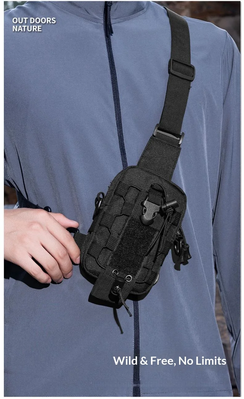 Homefish Multi-functional Crossbody Water Bottle Holder Outdoor Cycling Camping Portable Chest Bag Water Bottle Sling view 4