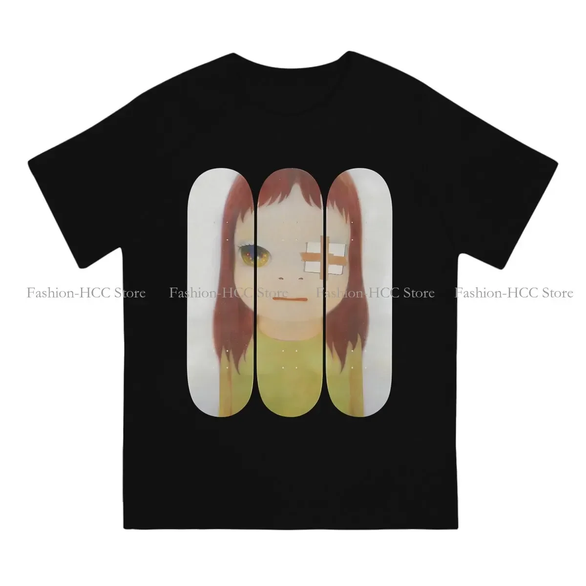 Yoshitomo Nara TShirt for Men Injury Girl Soft Leisure Sweatshirts T Shirt Novelty New Design