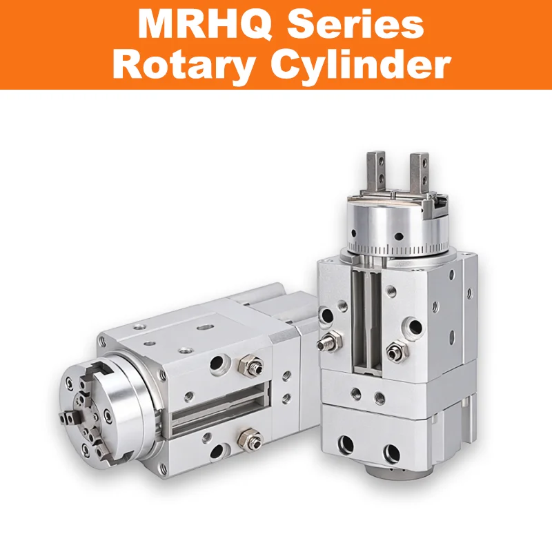 

MRHQ Series Rotary Clamping Cylinder Double Acting Swing Air Gripper 90°/180° Rotary Air Gripper MRHQ10D-90S Bore 10-25mm