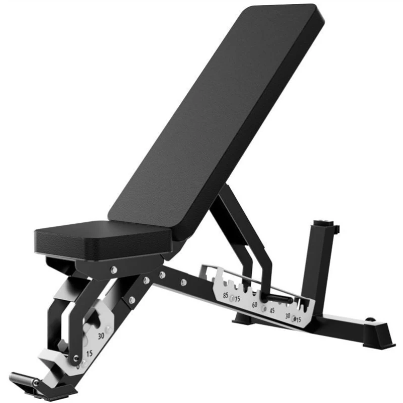 

Новая многопозиционная регулируемая коммерческая скамья с гантелями, безопасное и удобное тренажерное оборудование для силовых тренировок