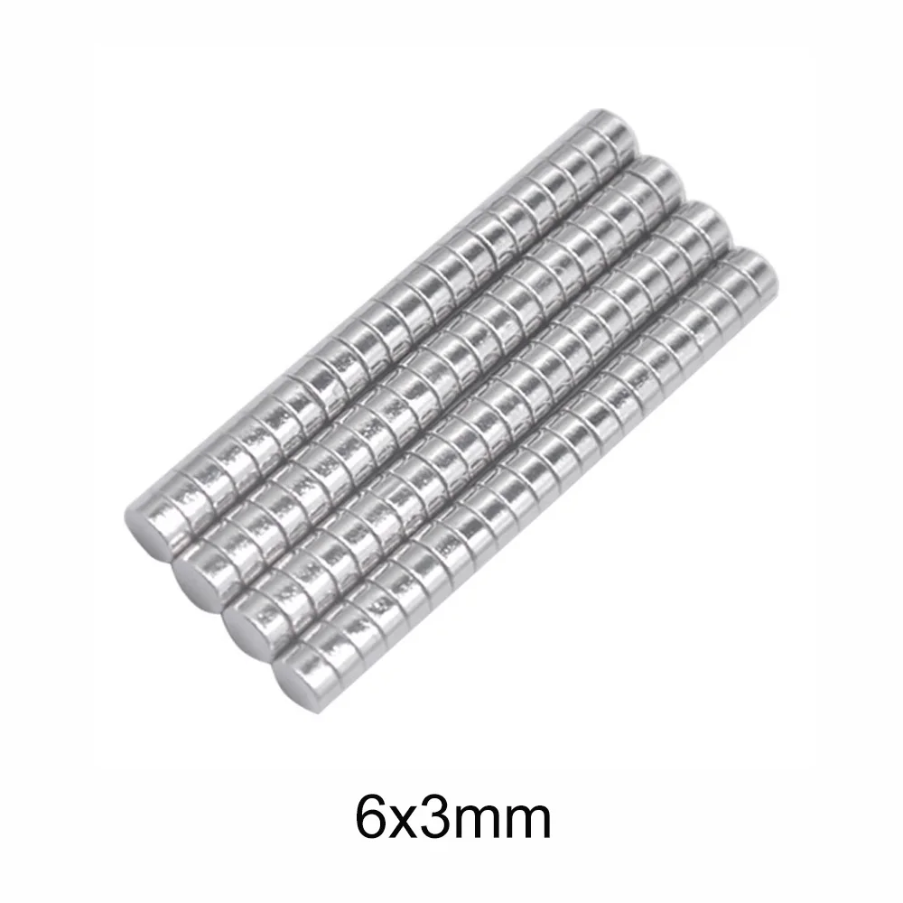 6mm X 3mm Small Round Powerful Magnet 6x3mm for Home Refrigerators, Offices DIY 6*3 Mm