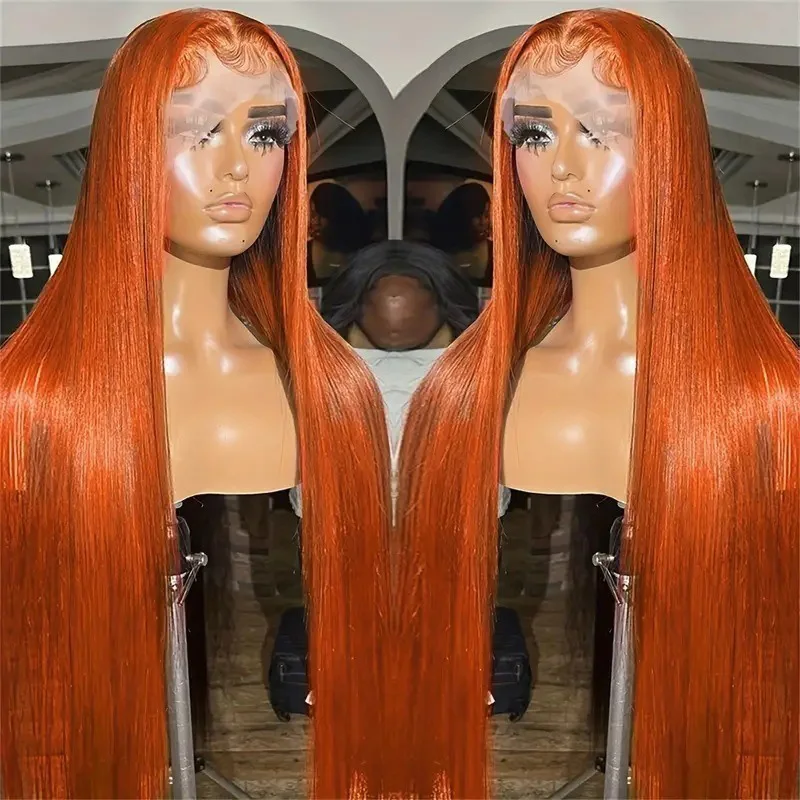 Banquet Woman Headwear Multicolored Long Hair Cocktail Party Clothing Match Center Parted Bangs Wig Party Lady Straight Hair