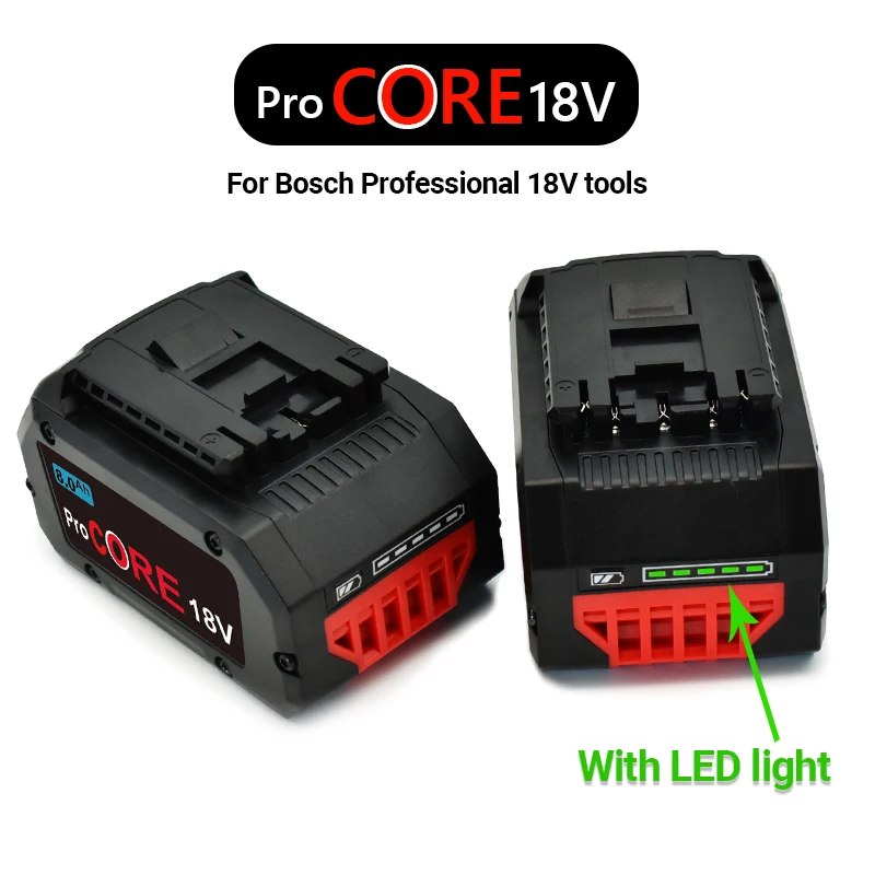 New 18V 8.0Ah Lithium-Ion Battery Pack GBA18V80 for Bosch 18 Volt MAX Cordless Power Tool Drills, Free Shipping