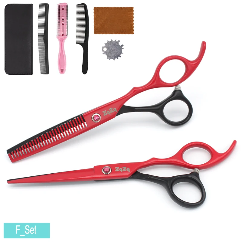 ZqZq 6-дюймовые Парикмахерские ножницы набор профессиональных острых ножниц для филировки волос Профессиональные Парикмахерские ножницы