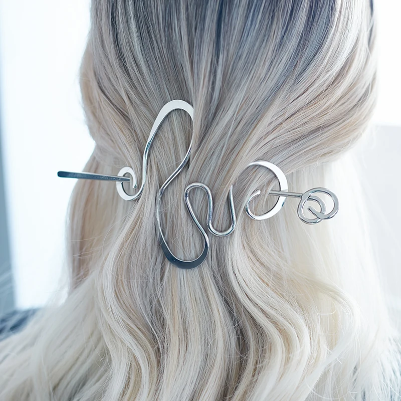 Simple Design, Irregular-shaped Alloy Hairpin, Daily Wild and Elegant Ladies Dress Up Hair Accessories