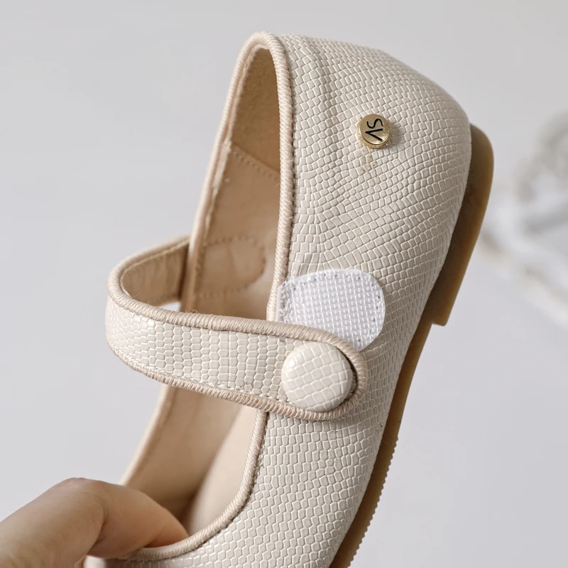 AS-Chaussures de Princesse en Cuir pour Enfant, Ballerines pour Premiers Pas, Mary Essence, à la Mode, Nouvelle Collection