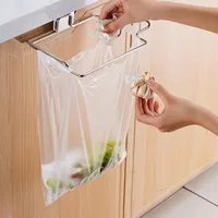 1PCS ferroalloy trash rack, closet Cabinet door trash bag holder, Kitchen accessories, - Image 3