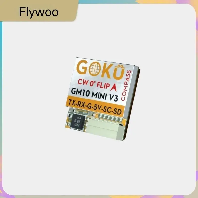 

Flywoo GOKU GM10 Mini V3 GPS Module with Built-in Compass Ultra-Accurate Positioning for FPV Drone Long Range DIY