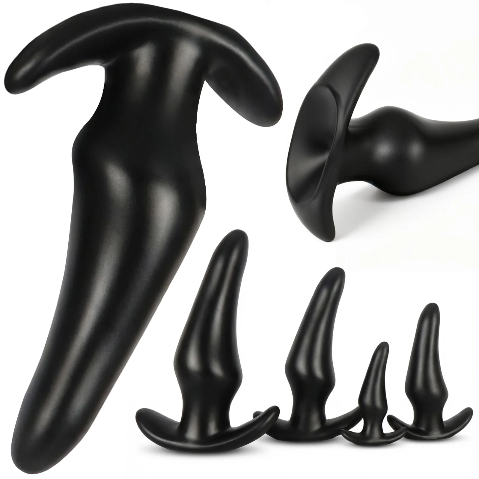 3 Different Sizes Anal Plug Soft Silicone Anal Butt Plug Stimulator Adult Sex Toys For Women Gay Prostate Massager Anal Trainer