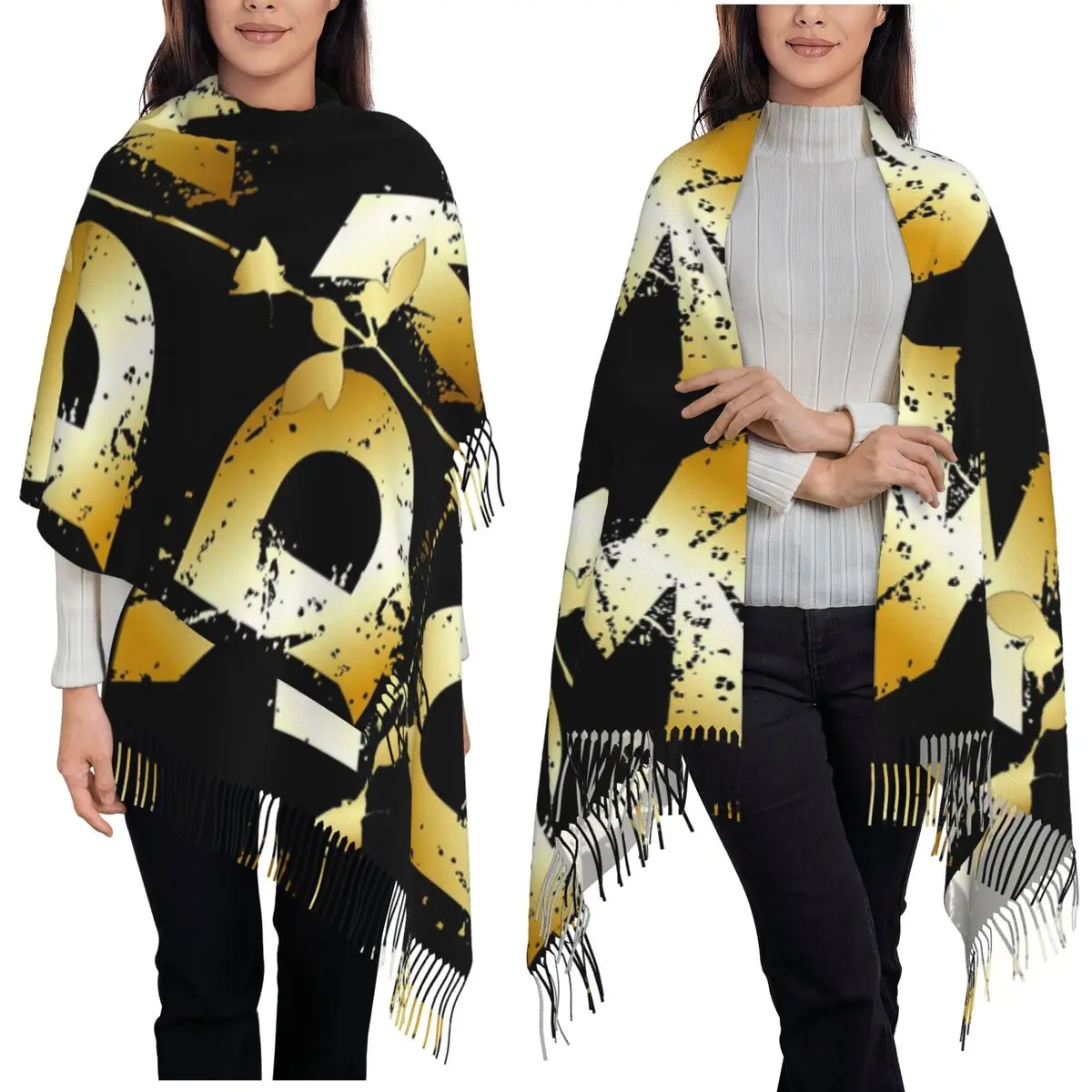 

Electronic Rock Band Depeche Cool Mode Scarf Tassel Scarves Women Soft Warm Shawls and Wraps Large Fall Winter Shawl Wrap