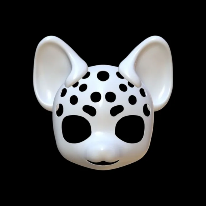Kemono Base Mask Fursuit Cute Style 27cm Half-Head Shell PLA Material Furry DIY Semi Finished Kit Comic Con Cosplay Party