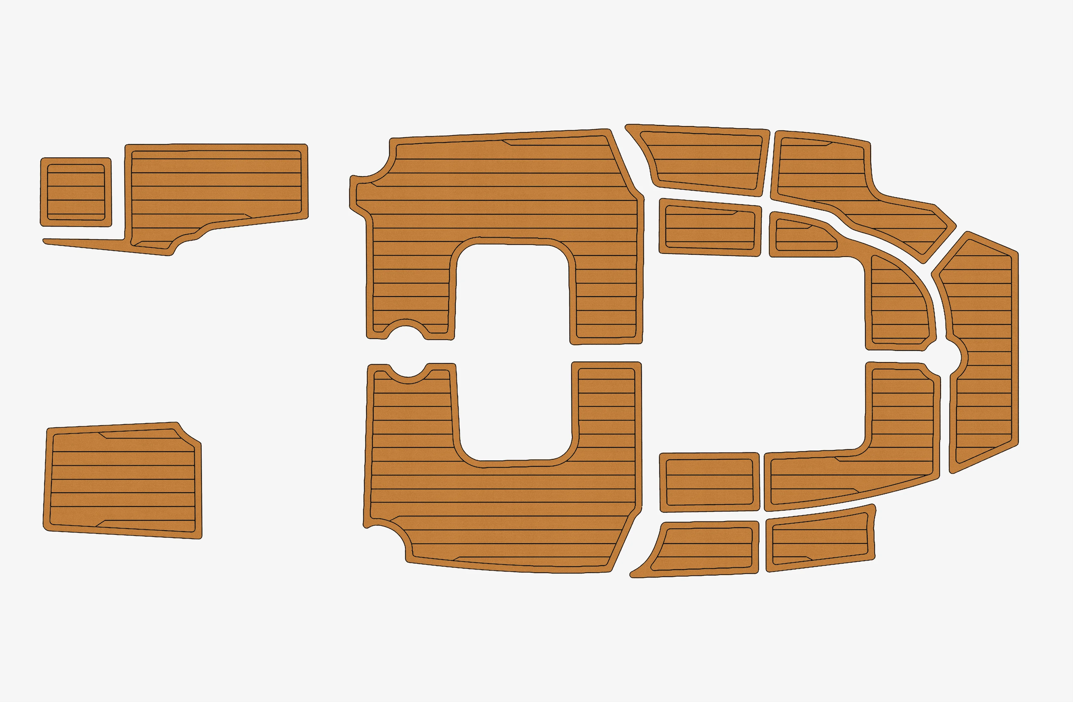 

2021 Astilux Open AX 600 1/4" 6mm EVA foam Non-Slip PVC Teak Decking marine Mat seadek gatorstep carpet Marine Floor