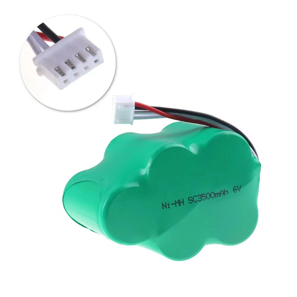 New 6V 3500mAh Replacement NI-MH Battery for Ecovacs Deebot D73 D76 D62 D63 D63S D65 D66 D68 D77 D79 730 760 TBD71