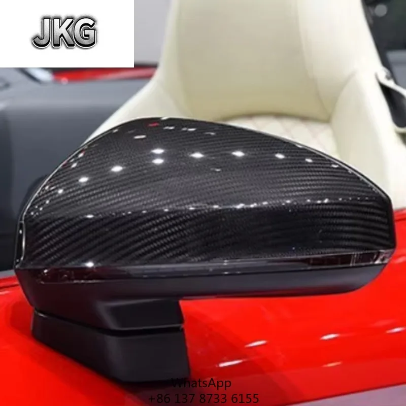 

JKG сухая крышка зеркала из углеродного волокна для Audi NEW TT TTS R8 MK3 2015+, замена без крышки бокового зеркала Land Assist