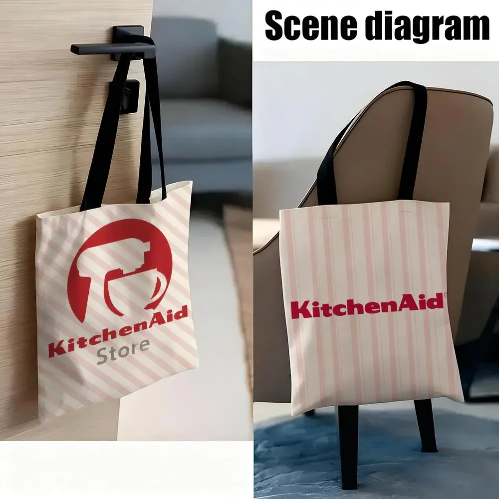 Kitchen Appliance Kitchen Aid Storage Bags Bag Canvas Shoulder Bag Reusable Eco Friendly Gym Sack Ideal for Yoga Office Commute