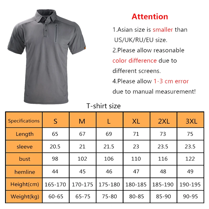 HAN WILD Polo Shirt Men Short Sleeve Sports Shirt Golf Tennis T-Shirt Camping T Shirt Hunting Hiking Tactical Lapel T Shirt