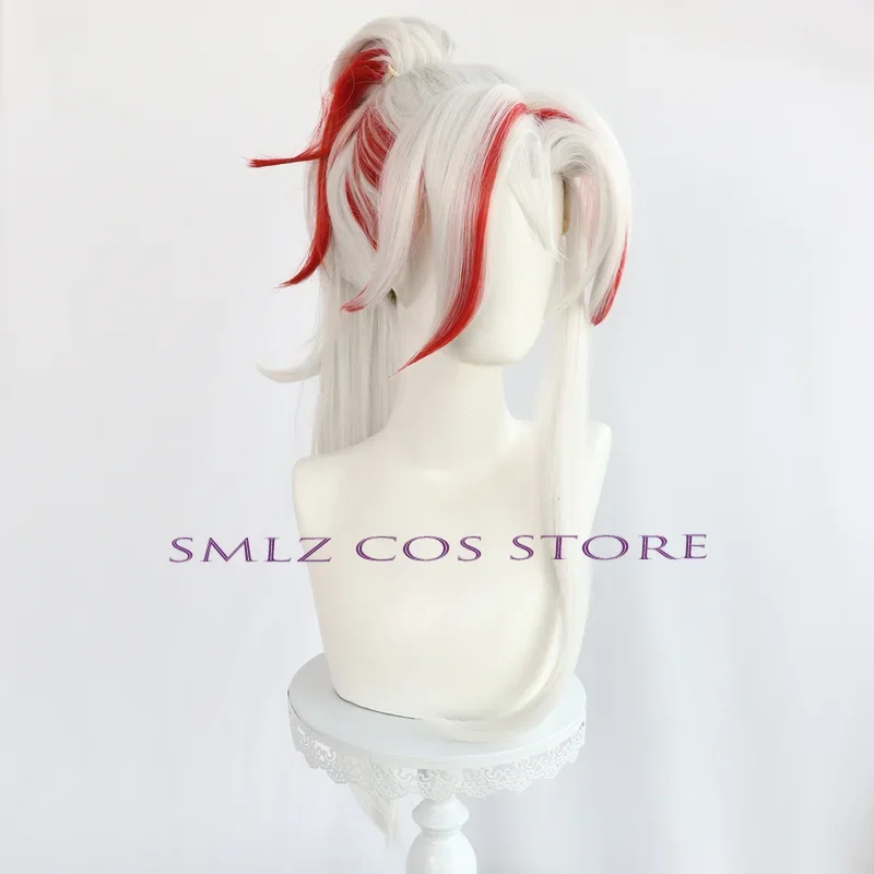 2 Styles Heartsteel Yone Wig Game LOL Cosplay Wig Men Long Hair Red Silver Heat Resistant Synthetic Hair Yone Cosplay